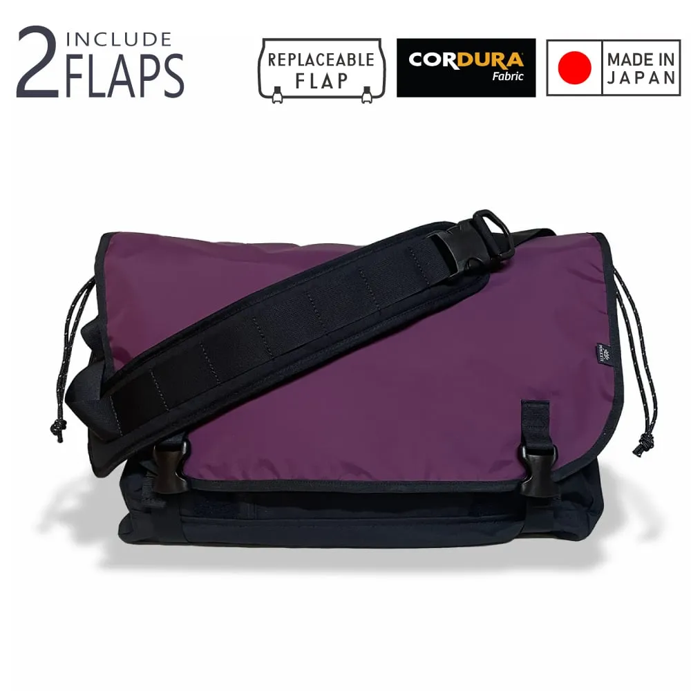 “Faceless”+“3layer nylon Veil(Purple)” Messenger Bag